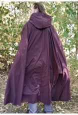 Cloakmakers.com 6178-Washable Red Plum Raincloak w/ Silver Tone Clasp