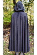 Cloakmakers.com 6185-Washable Black Raincloak w/ Silver Tone clasp