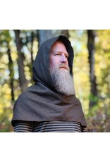 Cloakmakers.com H599-Washable Green Wool Blend Ranger Hooded Cowl