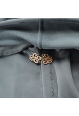 Cloakmakers.com 6188-Washable Green Hard Face Fleece Cloak w/ Rain Resistance