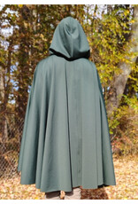 Cloakmakers.com 6188-Washable Green Hard Face Fleece Cloak w/ Rain Resistance