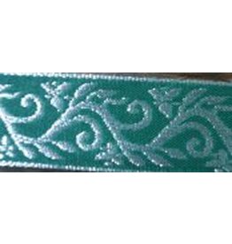 Cloak and Dagger Creations Formal Vine Trim, Silver on Green