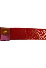 Cloak and Dagger Creations Formal Vine Trim, Gold on Red