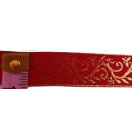 Cloakmakers.com Formal Vine Trim, Gold on Red