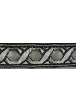 Cloakmakers.com Hex Chain Trim, Silver/White