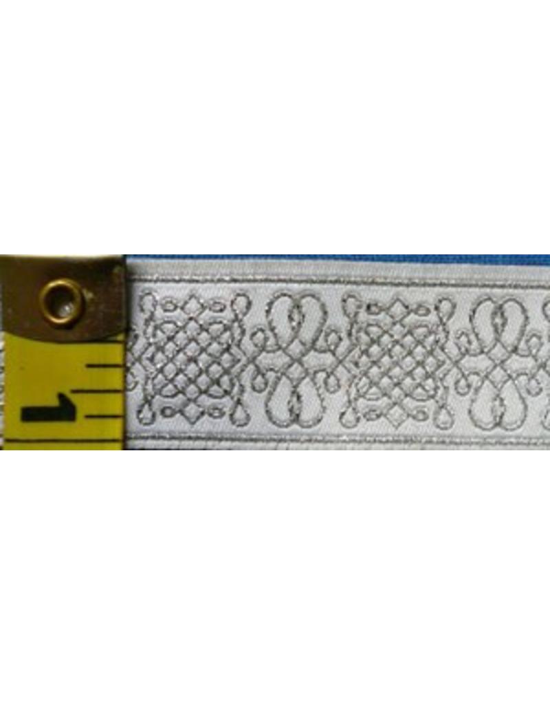 Cloakmakers.com Royal Tudor trim, Silver/White