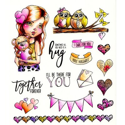 LDRS Huggable Cre8tive Cre8tions Rubber Stamp LDRS Huggable Cre8tive Cre8tions Rubber Stamp