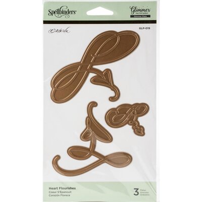 Spellbinders Glimmer Impression Plate (heart flourishes) Spellbinders Glimmer Impression Plate (heart flourishes)
