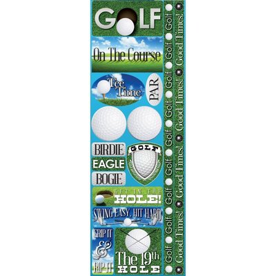 Reminisce Signature Series Cardstock Combo Sticker - Golf Reminisce Signature Series Cardstock Combo Sticker - Golf