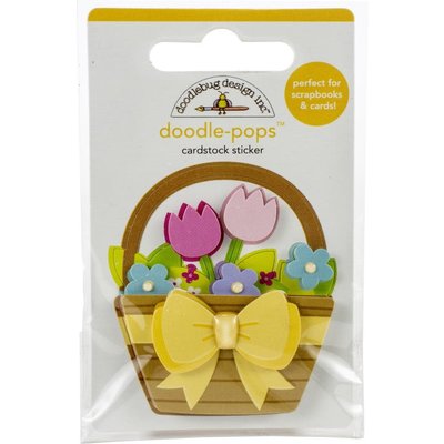 Doodlebug Doodle-Pops 3D Stickers (flower basket) Doodlebug Doodle-Pops 3D Stickers (flower basket)