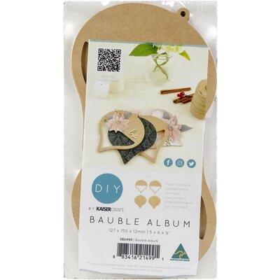 Kaisercraft Beyond The Page MDF Bauble Album Kaisercraft Beyond The Page MDF Bauble Album