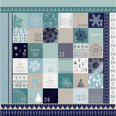Kaisercraft Wonderland Foiled Cardstock 12X12 (advent) Kaisercraft Wonderland Foiled Cardstock 12X12 (advent)
