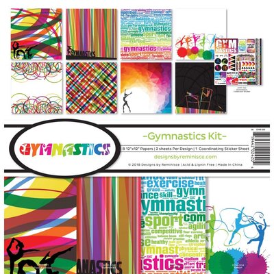 Reminisce Collection Kit 12X12 - Gymnastics Reminisce Collection Kit 12X12 - Gymnastics