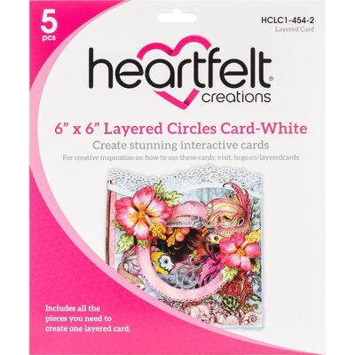Heartfelt Creations Layered Card with Circles 6X6 (white) Heartfelt Creations Layered Card with Circles 6X6 (white)
