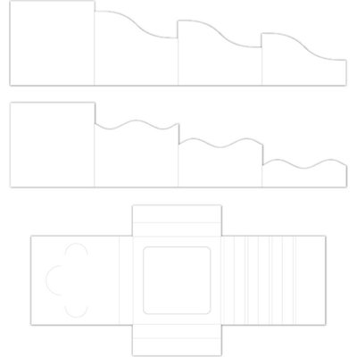 Heartfelt Creations Fold Out Cards 6x6 (white) Heartfelt Creations Fold Out Cards 6x6 (white)