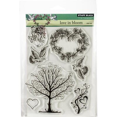 Penny Black Clear Stamp Set (love in bloom) Penny Black Clear Stamp Set (love in bloom)