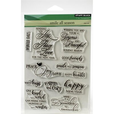 Penny Black Clear Stamp Set (smile all season) Penny Black Clear Stamp Set (smile all season)