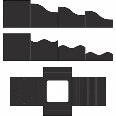 Heartfelt Creations Fold Out Cards 6x6 (black) Heartfelt Creations Fold Out Cards 6x6 (black)