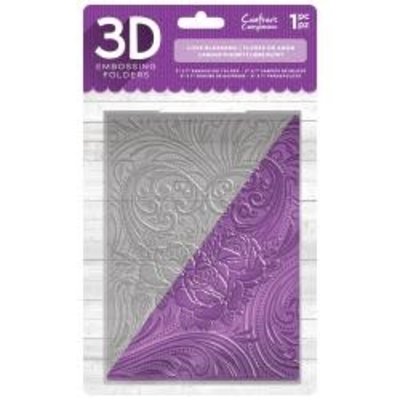 Crafter's Companion 3D Embossing Folder Love Blossoms Crafter's Companion 3D Embossing Folder Love Blossoms