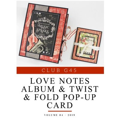 Graphic 45 Club G45 April 2019 Kit (love notes) Graphic 45 Club G45 April 2019 Kit (love notes)