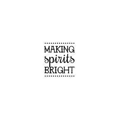 Impression Obsession Cling Stamp (making spirits bright) Impression Obsession Cling Stamp (making spirits bright)