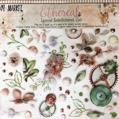49 and Market Layered Embellishments 12X12 (ethereal) 49 and Market Layered Embellishments 12X12 (ethereal)
