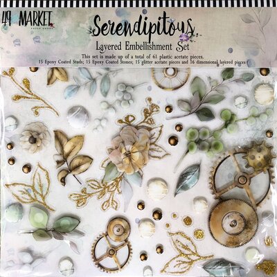 49 and Market Layered Embellishments 12X12 (serendipitous) 49 and Market Layered Embellishments 12X12 (serendipitous)