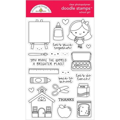 Doodlebug Clear Doodle Stamps (school girl) Doodlebug Clear Doodle Stamps (school girl)