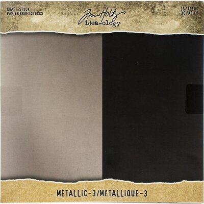 Advantus (Tim Holtz) Paper Stash Kraft Metallic Paper Pad 8X8 (metallic 3) Advantus (Tim Holtz) Paper Stash Kraft Metallic Paper Pad 8X8 (metallic 3)