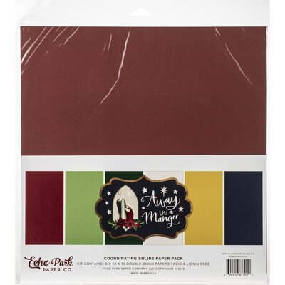 Echo Park Paper Solid Cardstock 12X12 (away in a manger) Echo Park Paper Solid Cardstock 12X12 (away in a manger)