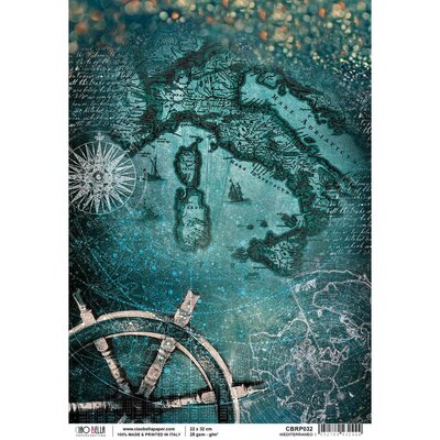 Ciao Bella Rice Paper Sheet A4 (mediterraneo) Ciao Bella Rice Paper Sheet A4 (mediterraneo)
