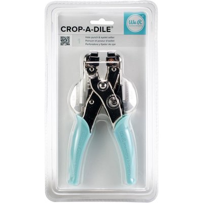 We R Memory Keepers Crop-A-Dile Hole Punch & Eyelet Setter (aqua) We R Memory Keepers Crop-A-Dile Hole Punch & Eyelet Setter (aqua)