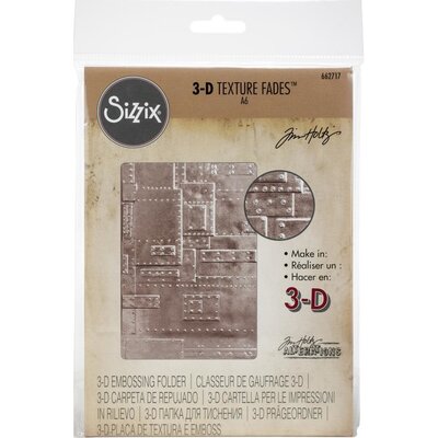 Tim Holtz - Sizzix 3D Texture Fades Embossing Folder (foundry) Tim Holtz - Sizzix 3D Texture Fades Embossing Folder (foundry)