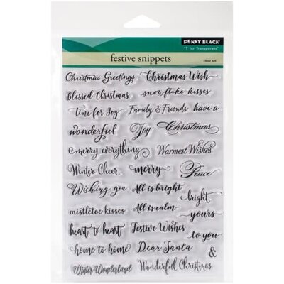 Penny Black Clear Stamp Set (festive snippets) Penny Black Clear Stamp Set (festive snippets)