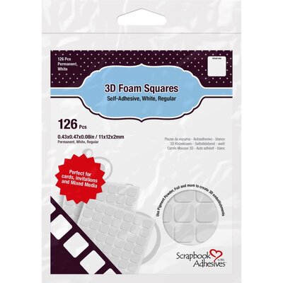 Scrapbook Adhesives 3D Foam Squares (white regular) Scrapbook Adhesives 3D Foam Squares (white regular)