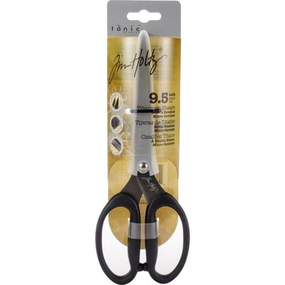 Tonic Studios Tim Holtz Kushgrip Titanium Shears 9.5 Tonic Studios Tim Holtz Kushgrip Titanium Shears 9.5