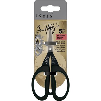 Tonic Studios Tim Holtz Non-Stick Titanium Micro Serrated Mini Snips 5 (left-handed) Tonic Studios Tim Holtz Non-Stick Titanium Micro Serrated Mini Snips 5 (left-handed)