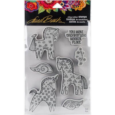 Stampendous Laurel Burch Cling Stamp (magical horses) Stampendous Laurel Burch Cling Stamp (magical horses)