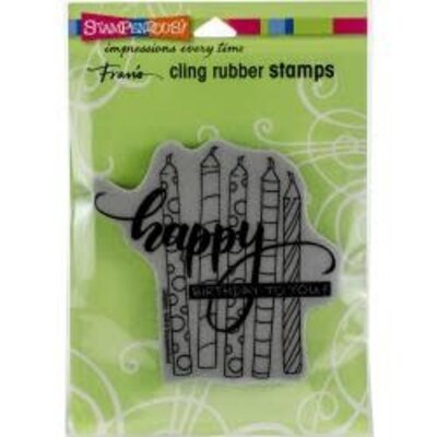 Stampendous Cling Stamp (candle wish) Stampendous Cling Stamp (candle wish)