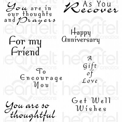 Heartfelt Creations Cling Rubber Stamp (encourage you) Heartfelt Creations Cling Rubber Stamp (encourage you)
