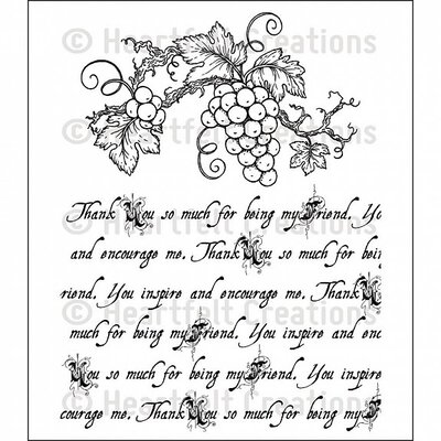 Heartfelt Creations Cling Rubber Stamp Set (italiana script) Heartfelt Creations Cling Rubber Stamp Set (italiana script)