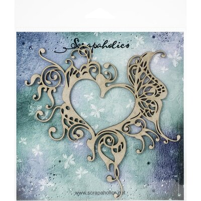 Scrapaholics Laser Cut Chipboard (gothic heart frame) Scrapaholics Laser Cut Chipboard (gothic heart frame)