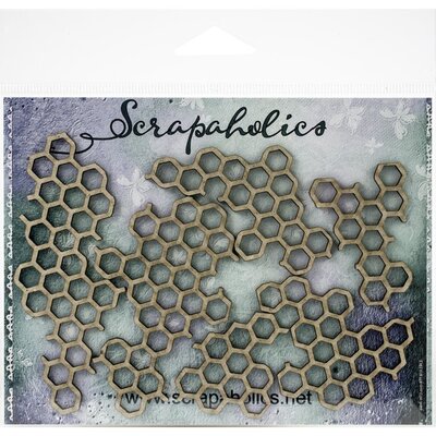 Scrapaholics Laser Cut Chipboard (honeycomb pieces) Scrapaholics Laser Cut Chipboard (honeycomb pieces)