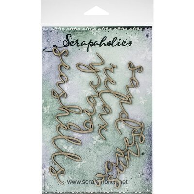 Scrapaholics Laser Cut Chipboard (beach word set) Scrapaholics Laser Cut Chipboard (beach word set)