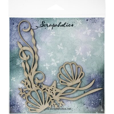 Scrapaholics Laser Cut Chipboard (sea scape layered corner) Scrapaholics Laser Cut Chipboard (sea scape layered corner)