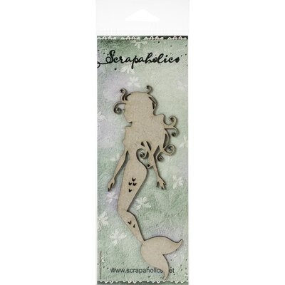 Scrapaholics Laser Cut Chipboard (floating mermaid) Scrapaholics Laser Cut Chipboard (floating mermaid)