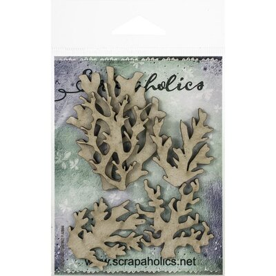 Scrapaholics Laser Cut Chipboard (coral pieces 1) Scrapaholics Laser Cut Chipboard (coral pieces 1)