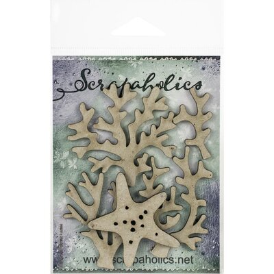 Scrapaholics Laser Cut Chipboard (coral pieces 2) Scrapaholics Laser Cut Chipboard (coral pieces 2)