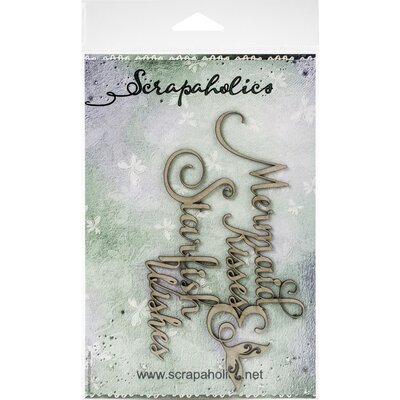 Scrapaholics Laser Cut Chipboard (mermaid kisses) Scrapaholics Laser Cut Chipboard (mermaid kisses)