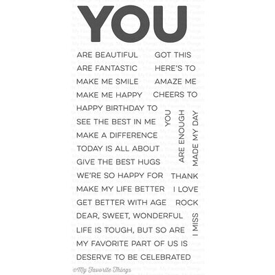 My Favourite Things Clear Stamp (all about you) My Favourite Things Clear Stamp (all about you)